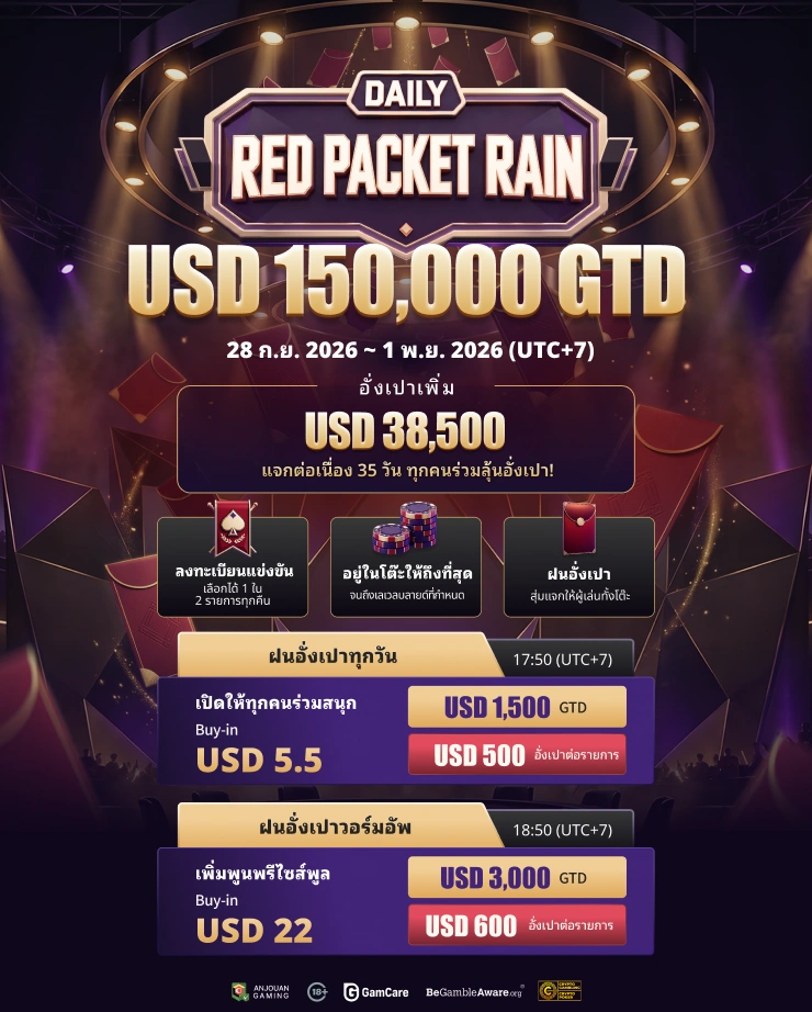 Daily red-packet rain | USD 150,000 GTD